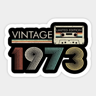 Vintage 1973 Limited Cassette Sticker